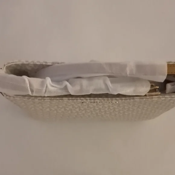 Michael Kors Beige Monogram Crossbody Bag - Picture 2 of 4